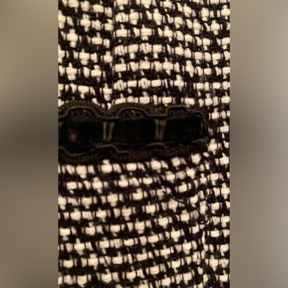 Jones Studio Separates Blazer Jacket Fully Lined Black-Gray Checks Size 14 - Picture 7 of 7